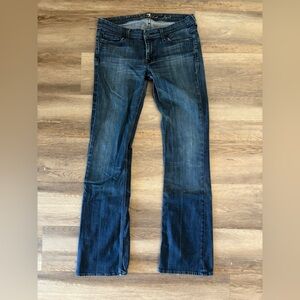 7 For All Mankind Women's Boot Cut Blue Jeans